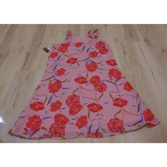 bar III Women Small Dress Floral Print Sleeveless Fit & Flare Dress Pink New - Picture 5 of 11